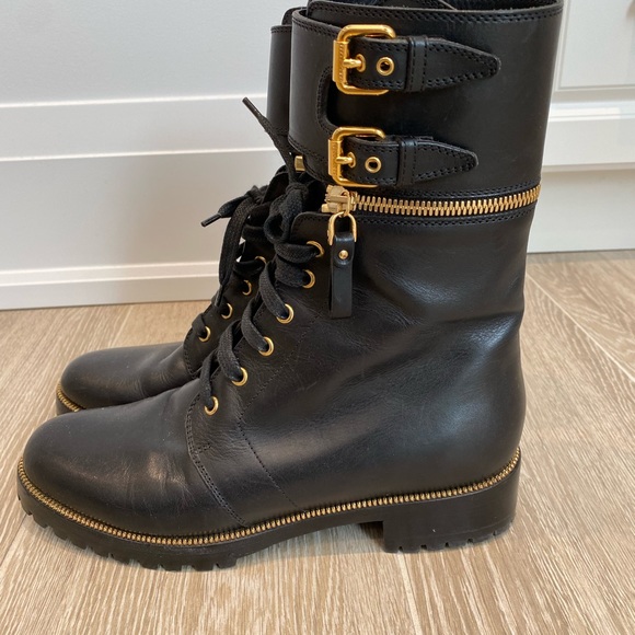 Sergio Rossi Combat Boots 39 - Picture 5 of 7